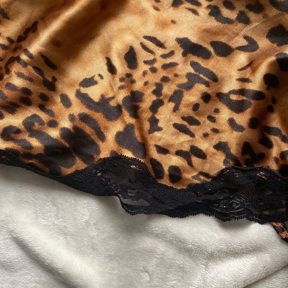 Gorgeous silk leopard midi dress VINTAGE - Picture 3 of 3